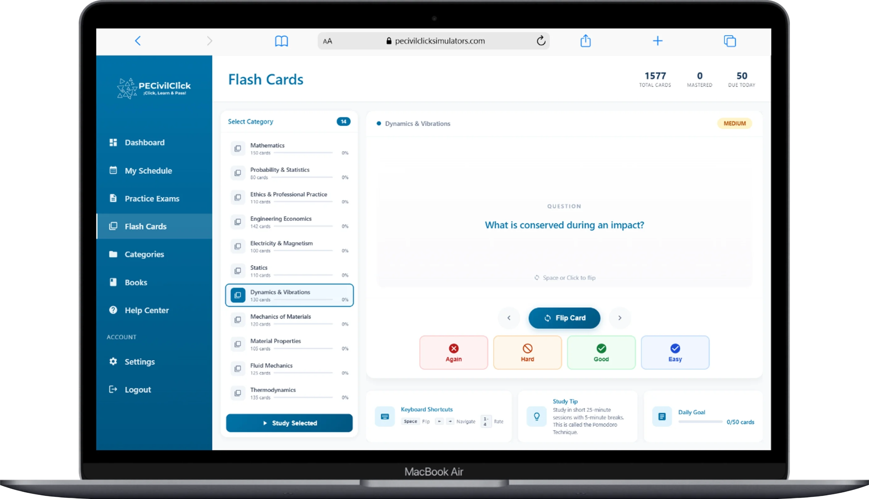 Flashcards Interface